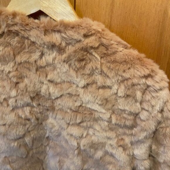 Faux Fur Rose Mauve Suede Forever 21 Womens Jacket Sz Small - Picture 2 of 5